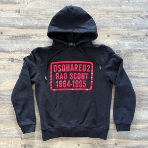 DSQUARED2 Black and Red Hoodie